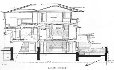  Robie House Plan Section Elevation 